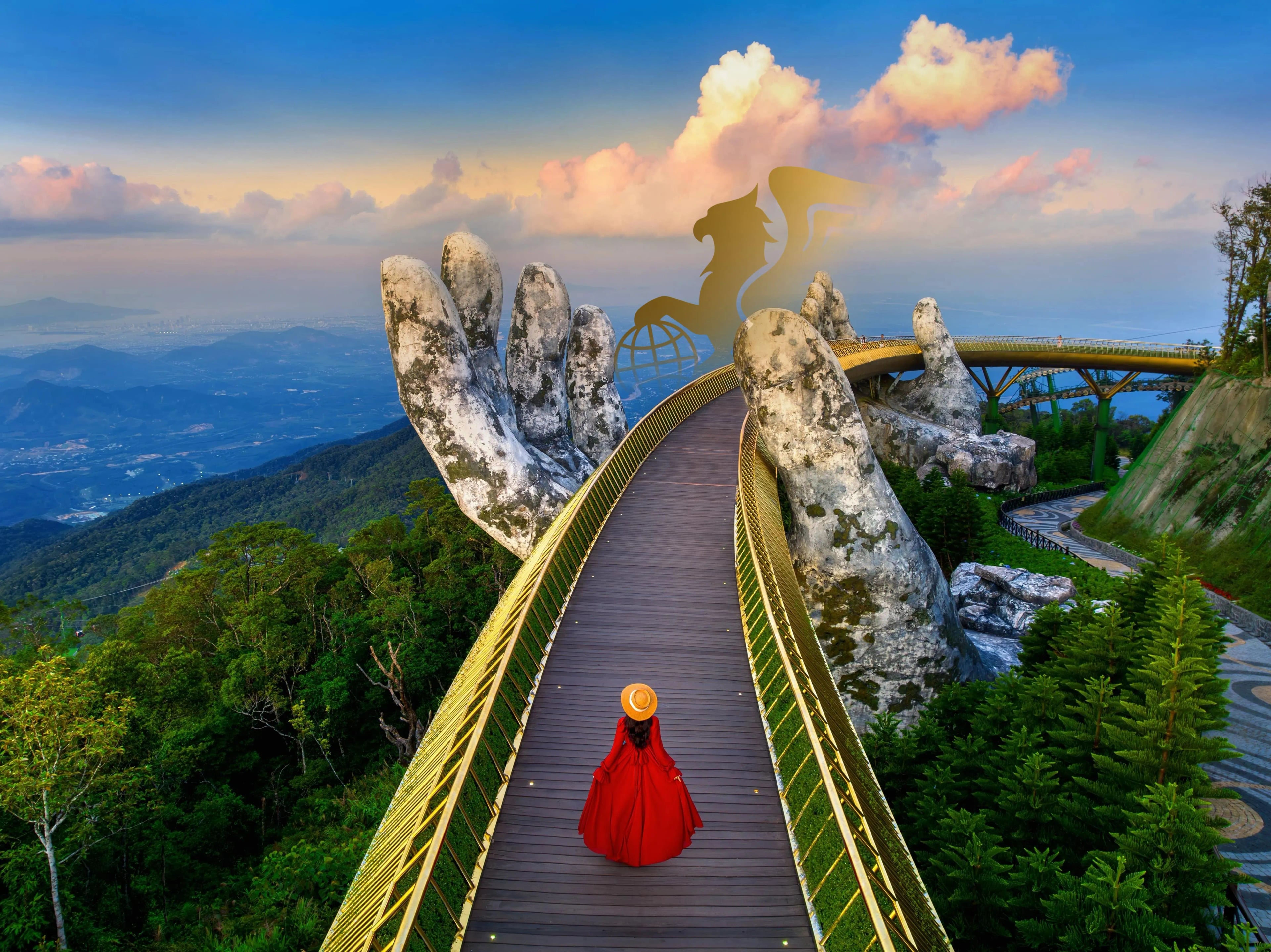 پل دست خدا ویتنام (پل طلایی): پلی میان آسمان و زمین - پرواز بلورین شیردال - تصویر وبلاگ