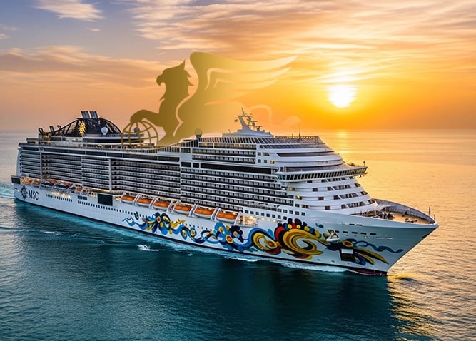 کشتی خلیج فارس: دایرةالمعارف کامل سفر با MSC Euribia، غولپیکرترین کروز منطقه - پرواز بلورین شیردال - تصویر وبلاگ