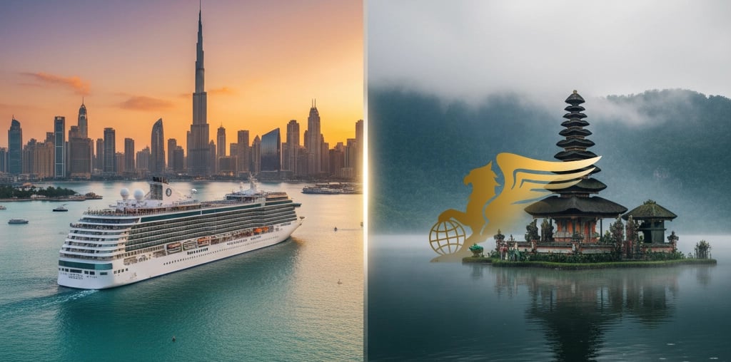 مقایسه کامل: تور کشتی کروز خلیج فارس یا تور بالی؟ - پرواز بلورین شیردال - تصویر وبلاگ