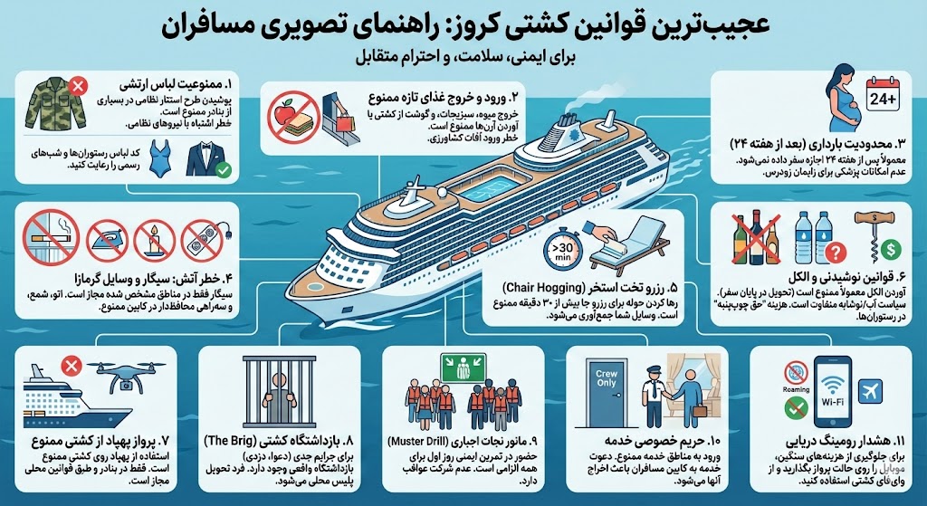  قوانین کشتی کروز